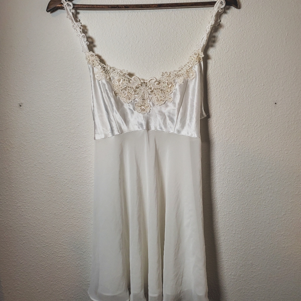 White slip dress